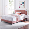 Celine Channel Tufted Performance Velvet King Bed / MOD-6329