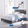 Celine Channel Tufted Performance Velvet King Bed / MOD-6329