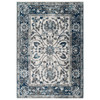 Entourage Samira Distressed Vintage Floral Vintage Medallion 8x10 Area Rug / R-1174-810
