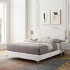 Juniper Channel Tufted Performance Velvet Full Platform Bed / MOD-6745