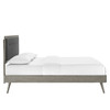 Willow Wood King Platform Bed With Splayed Legs / MOD-6638