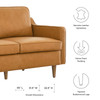 Impart Genuine Leather Loveseat / EEI-5554