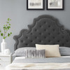 Gwyneth Tufted Performance Velvet Twin Platform Bed / MOD-6756
