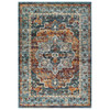 Tribute Diantha Distressed Vintage Floral Vintage Medallion 8x10 Area Rug / R-1190-810