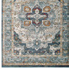 Tribute Diantha Distressed Vintage Floral Vintage Medallion 8x10 Area Rug / R-1190-810