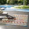 Reflect Tamako Diamond and Chevron Moroccan Trellis 5x8 Indoor / Outdoor Area Rug / R-1177-58