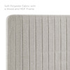 Milenna Channel Tufted Upholstered Fabric Full/Queen Headboard / MOD-6340