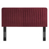 Milenna Channel Tufted Performance Velvet Twin Headboard / MOD-6337