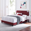 Celine Channel Tufted Performance Velvet Twin Bed / MOD-6332