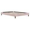 Harlow Full Performance Velvet Platform Bed Frame / MOD-6269