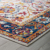 Entourage Samira Distressed Vintage Floral Vintage Medallion 5x8 Area Rug / R-1174-58