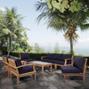 Marina 8 Piece Outdoor Patio Teak Set / EEI-1479