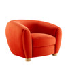 Abundant Performance Velvet Armchair / EEI-4971