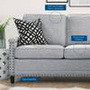 Ashton Upholstered Fabric Sectional Sofa / EEI-4994
