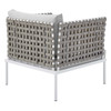 Harmony 6-Piece  Sunbrella® Basket Weave Outdoor Patio Aluminum Seating Set / EEI-4931