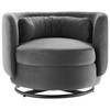 Relish Performance Velvet Swivel Chair / EEI-5001