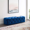 Amour 60" Tufted Button Entryway Performance Velvet Bench / EEI-3770