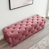 Amour 60" Tufted Button Entryway Performance Velvet Bench / EEI-3770