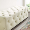 Amour 60" Tufted Button Entryway Performance Velvet Bench / EEI-3770