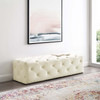 Amour 60" Tufted Button Entryway Performance Velvet Bench / EEI-3770