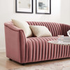 Announce Performance Velvet Channel Tufted Loveseat / EEI-5054