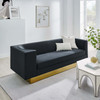 Eminence Upholstered Performance Velvet Sofa / EEI-5016