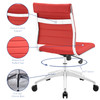 Jive Armless Mid Back Office Chair / EEI-1525