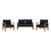 Marina 3 Piece Outdoor Patio Teak Set / EEI-1470