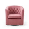 Prospect Tufted Performance Velvet Swivel Armchair / EEI-4138