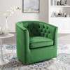 Prospect Tufted Performance Velvet Swivel Armchair / EEI-4138