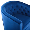 Prospect Tufted Performance Velvet Swivel Armchair / EEI-4138