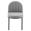 Isla Channel Tufted Upholstered Fabric Dining Side Chair / EEI-3803