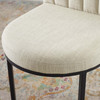 Isla Channel Tufted Upholstered Fabric Dining Side Chair / EEI-3803