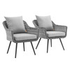 Endeavor Armchair Outdoor Patio Wicker Rattan Set of 2 / EEI-3176