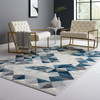 Entourage Elettra Distressed Geometric Triangle Mosaic 5x8 Area Rug / R-1176-58