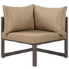 Fortuna Corner Outdoor Patio Armchair / EEI-1518