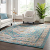 Success Anisah Distressed Floral Vintage Medallion 8x10 Area Rug / R-1163-810
