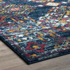 Entourage Khalida Distressed Vintage Floral Lattice 5x8 Area Rug / R-1169-58