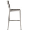 Shore Outdoor Patio Aluminum Armless Bar Stool Set of 2 / EEI-3156