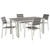 Shore 5 Piece Outdoor Patio Aluminum Dining Set / EEI-3197