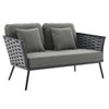 Stance 6 Piece Outdoor Patio Aluminum Sectional Sofa Set / EEI-3159