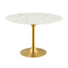 Lippa 48" Round Artificial Marble Dining Table / EEI-3232
