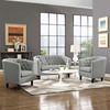 Prospect 3 Piece Upholstered Fabric Loveseat and Armchair Set / EEI-3149