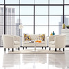 Prospect 3 Piece Upholstered Fabric Loveseat and Armchair Set / EEI-3149