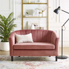 Prospect Channel Tufted Performance Velvet Loveseat / EEI-3137