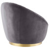 Whirr Tufted Performance Velvet Swivel Chair / EEI-5002