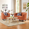 Prospect 2 Piece Upholstered Fabric Loveseat and Armchair Set / EEI-3148