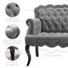 Viola Chesterfield Button Tufted Loveseat Performance Velvet Settee / EEI-3373