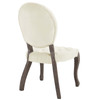 Exhibit French Vintage Dining Performance Velvet Side Chair / EEI-3365