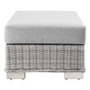 Conway Outdoor Patio Wicker Rattan Ottoman / EEI-4839